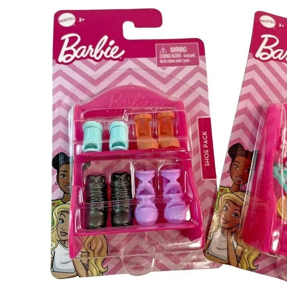 17 PC Mattel Barbie Doll Fashion Accessory u Sets Handbags, Shoes, Headbands - Picture 2 of 4